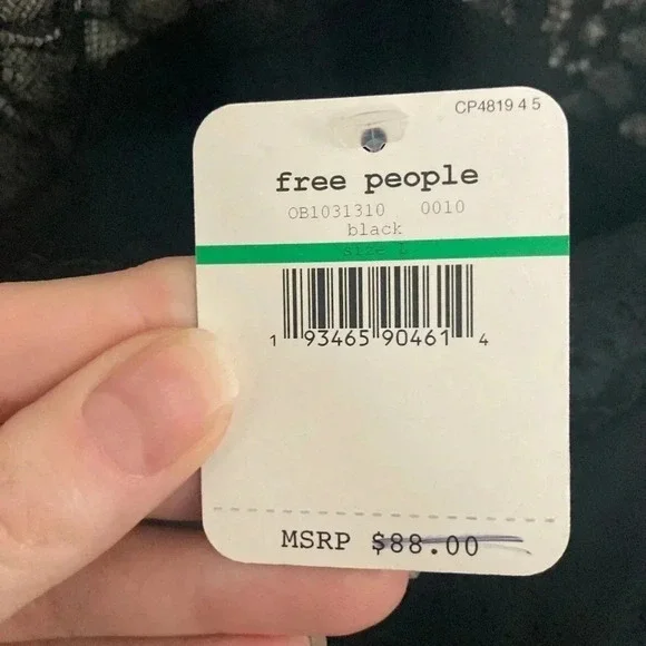 NWT Intimately Free People Sexy Black Slip Dress Size Fits Medium Tagged Large - Picture 7 of 8